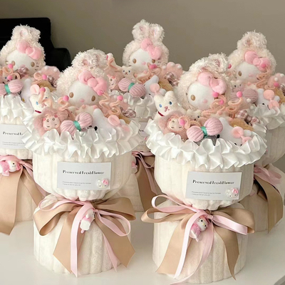 良い価格 バレエティ・ドールズ プルーシュ花束 ハロー・キティ バレンタインデー/年/子供のための誕生日プレゼント オンライン