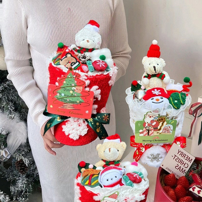 良い価格 クリスマス・プルーシュ・ドール花束 クリスマス・イブ&デコレーションのためのガールフレンドのためのクリエイティブなスノーマンギフトセット オンライン