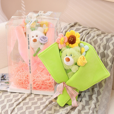 良い価格 ローズ・ベア・プルーシュ花束 - 恋人,妻,親友のためのユニークなバレンタイン/誕生日プレゼント オンライン