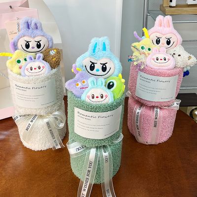 良い価格 15x30cm バレンタインデー ラブーブ プルーシュ人形 花束人形 ギフト ガールフレンドと親友 誕生日 ギフト バレエティ人形 オンライン
