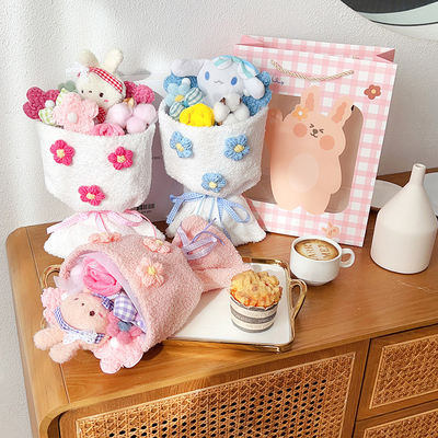 良い値段 花とウサギ プラシュ 卒業のおもちゃ 完璧なキッシ バレンタインデー ギフトセット オンライン
