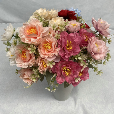 良い価格 結婚式セット,家庭用写真道具,ピオニーシミュレーション花束 オンライン