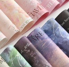 良い価格 高品質のインターネット名人 油絵紙 アート紙 花の包装紙 オンライン