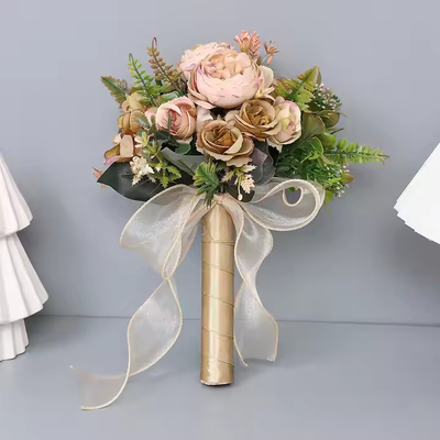 良い価格 高品質の卸売 結婚式花束 人工花 ローズ 嫁 乙女 手持ち 結婚祝い バレンタインデー ギフト オンライン