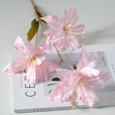 良い価格 シルク製の織物 リリー 結婚式 ロードガイド ホーム リビング 装飾 人工花 オンライン