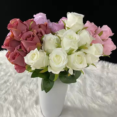 良い価格 7頭 ツキシア フェアリーシミュレーション 飾り付け花 結婚式の花束 室内 乾燥花 人工のシルクローズ オンライン