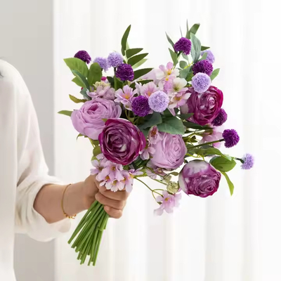 良い価格 人工バラ花束 シルク 結婚式の花束 結婚式のパーティー飾り付けのための花束 オンライン