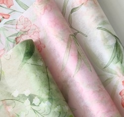 良い価格 高級の花の包装用紙で印刷されたリングラン非織布の内膜 オンライン