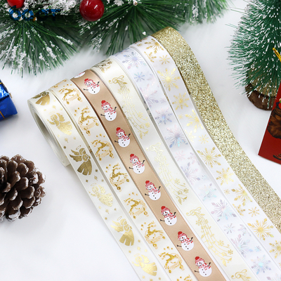 ゴールデン クリスマス リボン, クリスマス ワレンジ, クリスマス ツリー, 弓, 飾り, DIY ギフト 梱包, パーティー リボン, リボン