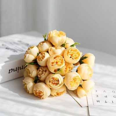 良い価格 27 お茶のバラ,ピオニーバラ,模擬花,人気物,手持ちのお茶のバラ,写真道具,メーカー卸売 オンライン