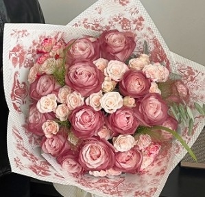 午後黒茶 ヨーロッパ レトロ印刷アート紙 花の包装紙