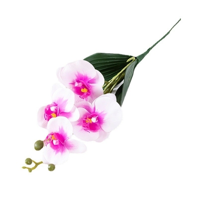 良い価格 模擬花 四頭の花の花 家庭用 柔らかい飾り 小枝の花の花 飾り 3D 粘着触り 人工花は国境を越えて売れている オンライン