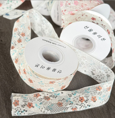 ロウヤン・シェン 4cm * 10m ポリエステル 双層花芽リボン DIY ハート&ギフトパッケージングの究極のソリューション