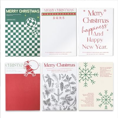 良い価格 新しいクリスマス包装紙ギフトボックス,クリスマスイブリンゴと平和果物 手作り DIY花束ギフト紙 オンライン