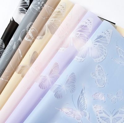 良い価格 クリエイティブなバレンタインデー バターフライダンス 印刷 防水花の配列 花の包装紙 オンライン