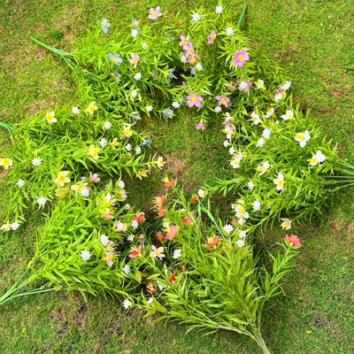 良い価格 星に満ちた模擬花の空,単一の人工花の飾り付け,田舎風のリビングルーム,庭の飾り付け,テレビキャビネットの飾り付け オンライン