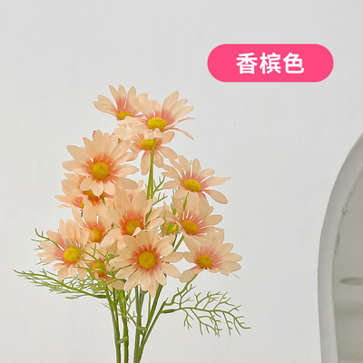 良い価格 模擬花束,カモミレの偽花,プラスチック製のシルク花,家庭装飾,写真道具,模擬花 オンライン