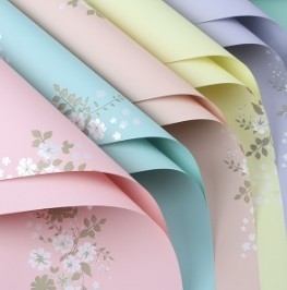 良い価格 ヤマノ 花の花 プリントウイヤ紙 花の包装紙 オンライン