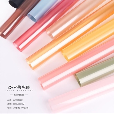 良い価格 色 OPPゼリーフィルム,プレゼント花包装紙,花包装紙,花束,防水セルロファン,工場卸売在庫 オンライン