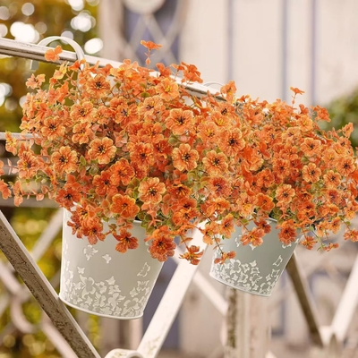 屋外祭りの飾り 秋の植物 人工ユカリプトスの葉 ユカリプトスの紫薇 百合花 庭を飾る