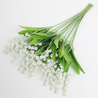 緑の植物のシミュレーション 谷の百合 婚礼花束 家庭装飾 花飾り 白い高級装飾 結婚式装飾