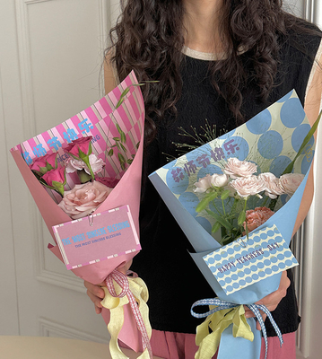 良い価格 花材 先生の日 ドーパミンシリーズ リボンフラワー シングルブーケ ストラップ 花包装布用 オンライン