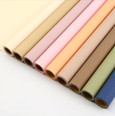 良い価格 Korean-style morning mist roll, solid color paper, matte film with skin feel, waterproof flower wrapping paper, flower art wrapping paper wholesale オンライン
