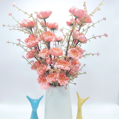 良い価格 模擬アザレア,多彩のシルク花,クリスマス花の頭,乾燥した花束,休日の結婚式写真道具,偽りの花 オンライン