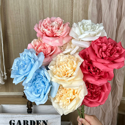 良い価格 ビッグマーティンシミュレーションローズ 偽りの花束 シルク花 人工プラスチック花 高級リビングの装飾 結婚式の花束 オンライン