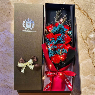 良い価格 偽りの永遠の恋愛 誕生日 偽りのバラ ギフトボックス 花束 バレンタインデー 花 恋人バラ オンライン
