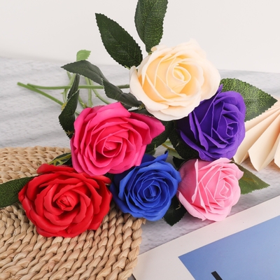 良い価格 単一の石けん,バラの飾り,人工花,家庭飾り,花束,人工花,ホテルの室内配置 オンライン