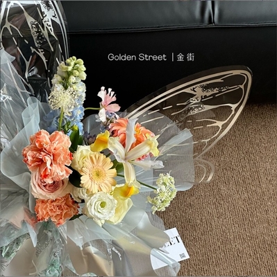 良い価格 クリスタルバタフライ セロファン 人気の花屋用包装紙 オンライン