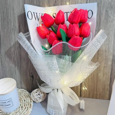 良い価格 クリスマス・ローズとチューリップ 人工花束 告白 誕生日プレゼント メーカー 卸売 花束 ギフト オンライン
