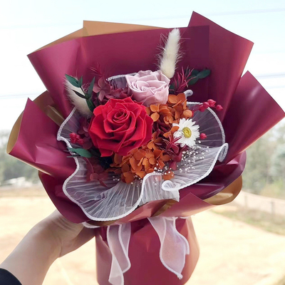 良い価格 恋人のためのバレンタインデープレゼント 高級生日プレゼント 永遠の花束 完成品飾り オンライン