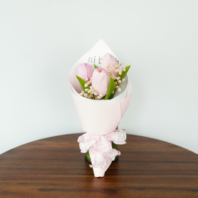 良い価格 トゥリップソープの花,小さな花束,記念品,女性の日,母の日の贈り物,ソープフロープの完成品,国境を越えた オンライン