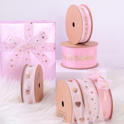 良い価格 9cm/9m ピンク 子供の日 リボン DIY 手持ち ギフト 誕生日ケーキ 飾り ギフトボックス ストラップ オンライン