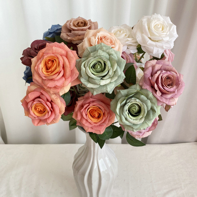 良い価格 3人の酔っ払いの馬のシミュレーション ダイヤモンドのバラ 結婚式のガイド ローズバンドル リビングの装飾 写真 写真道具 偽りの花 オンライン
