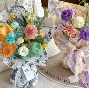 カスタマイズ可能なドリームフラワーアート 紙の花の装飾 ペーパー 57*57cm 多色