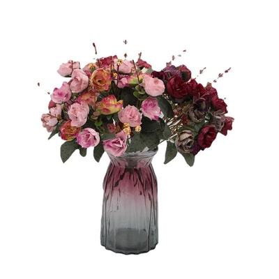 良い価格 21 ダイヤモンドのバラ 7 フォークの秋のバラ束の飾り 結婚式の家飾り 偽りの花 オンライン