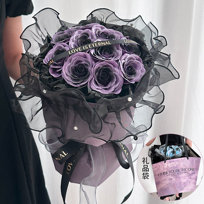 良い価格 プルームフラワージャム 石けんの花束,教師の日やバレンタインデープレゼント,誕生日プレゼント,保存花やバラの花束の卸売 オンライン