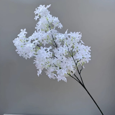 良い価格 模擬花の十字架 桜の花 紫色の花束 結婚式の花の飾り 偽りの花の飾り オンライン
