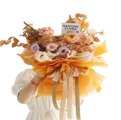 良い価格 厚手の韓国ベジタリアンペーパー 58*58cm 防水マット紙 フラワーラッピング用 オンライン