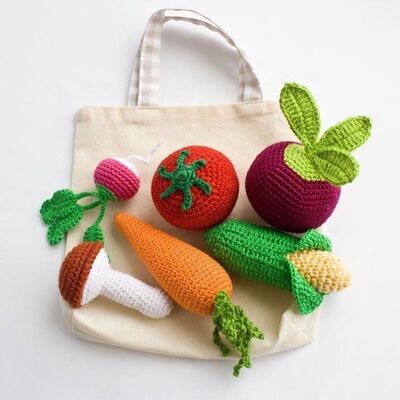 良い価格 アミグルミ ベビー・プレイ 可愛い野菜 ハンドメイド ベビー・おもちゃ オンライン