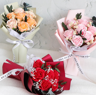 良い価格 ローズソープ花束 新品 ギフト 乾燥花星 ギフトボックス 梱包 母の日 誕生日 プレゼント オンライン