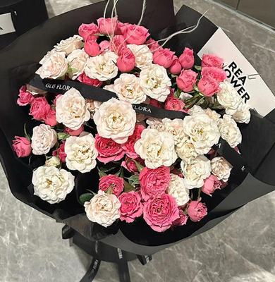 良い価格 バレンタインデー&マザーズデー 花束 保存 ソフィーバラ&リアルな石けん花 抱きしめられるバケツの優雅なプレゼント オンライン