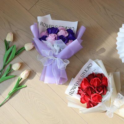 良い価格 バラの花束 カーネーション 紫陽花 石けん 花束 母の日 バレンタインデー シミュレーション花束 オンライン