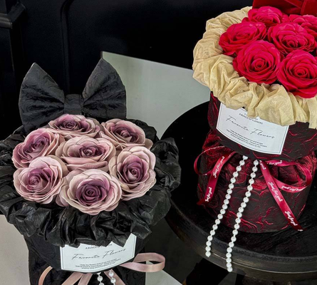 良い価格 母の日 ローズ 石けん 花束 ボックスの贈り物 赤い石けん バレンタインデープレゼント オンライン