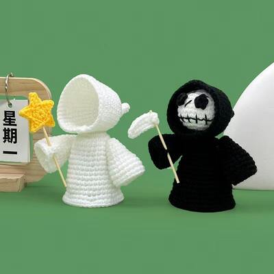 良い価格 ハンドメイド 編み 釘付け 怪しい幽霊 人形 織り テクニック ハロウィーン アートデコ 家事 飾り プレゼント アイデア 工場から 卸売 オンライン