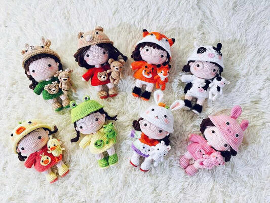 良い価格 ベストセラー クリスマス ハンドメイド 綿糸のペットと ハンケット ベビー 人形 オンライン