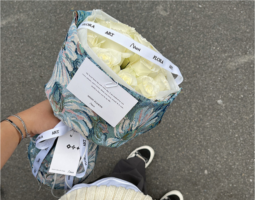 良い値段 Ecoによって友好的な70gsmは少なくとも包装紙が開花する オンライン